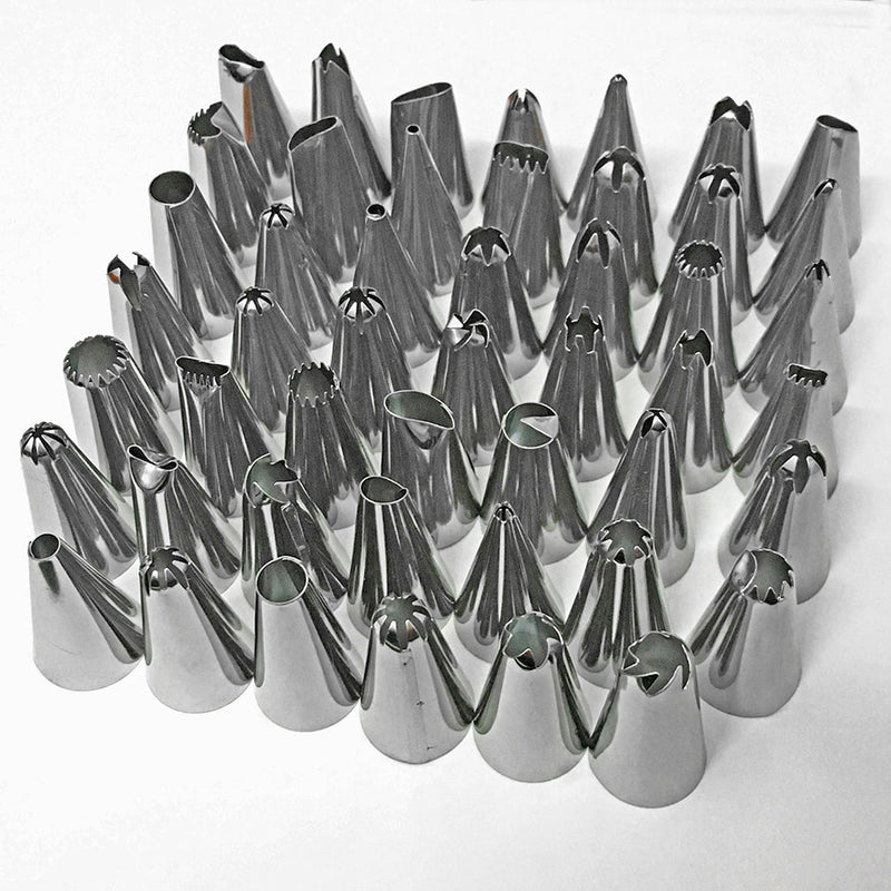 48Pcs Complete Cake Decorating Nozzle Sets Cream Pastry Icing Piping Tool Fondant Confectionery