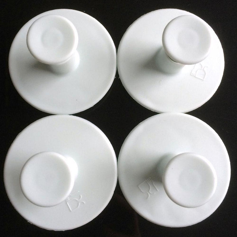 4Pcs/set candy makeup mirror Shape Fondant cutter plastic cake/cookie/buscuit cutter plunger mold