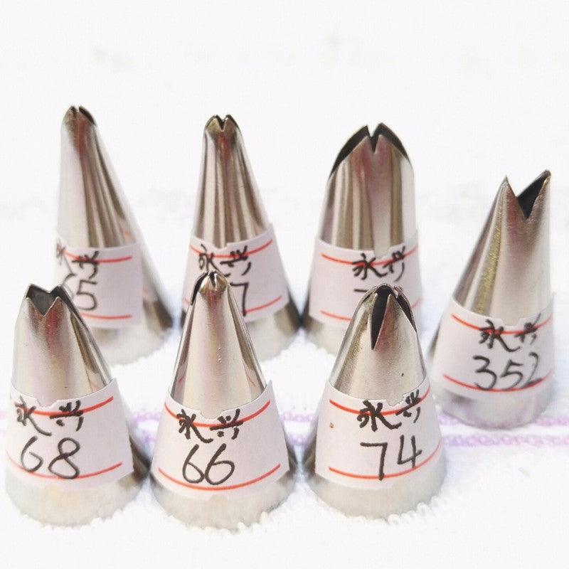 7PCS/Set leaves Nozzle Icing Piping leaf Tips Korea Stainless Steel Pastry Cake Decoration Tools