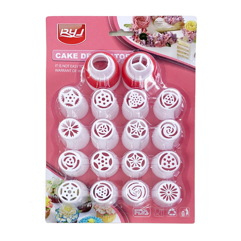 8/16 Pcs Cake Piping Nozzles Plastic Icing Nozzle For Cream DIY Russian Decorating Tips Set