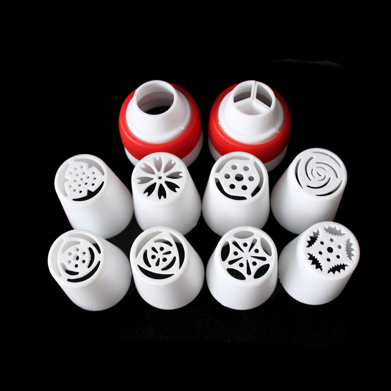 8/16 Pcs Cake Piping Nozzles Plastic Icing Nozzle For Cream DIY Russian Decorating Tips Set