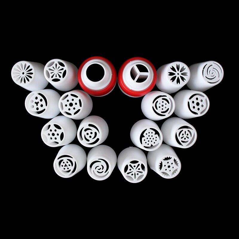 8/16 Pcs Cake Piping Nozzles Plastic Icing Nozzle For Cream DIY Russian Decorating Tips Set