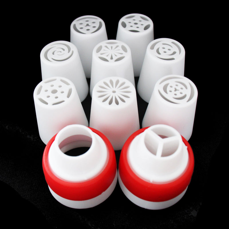 8/16 Pcs Cake Piping Nozzles Plastic Icing Nozzle For Cream DIY Russian Decorating Tips Set