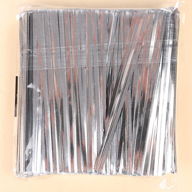 800pcs 8cm Twist Tie Gift Bags Sealing String Cord Candy Cookie Bag Twist Wire for Wedding Birthday