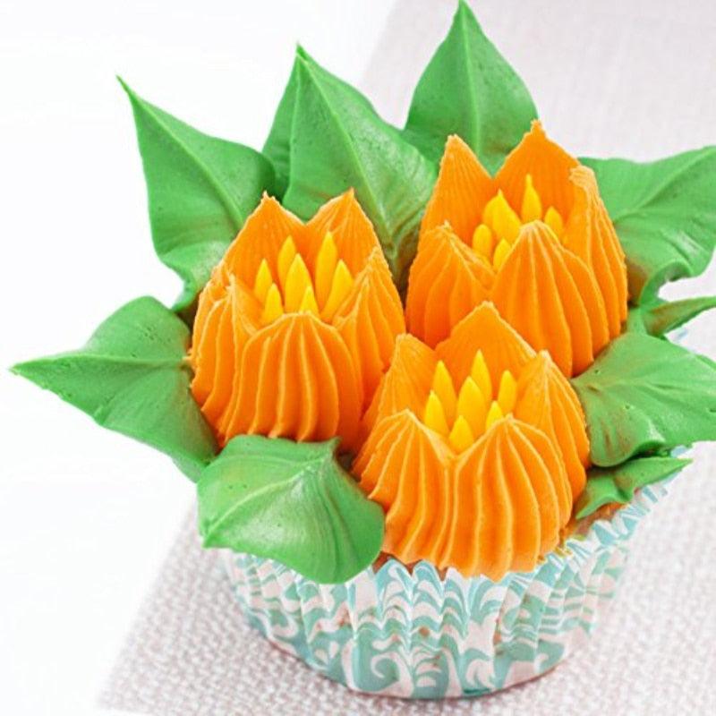 8pcs/set Nozzles For Pasty Stainless Steel Confectionery Equipment Syringe Cream Nozzle Cake