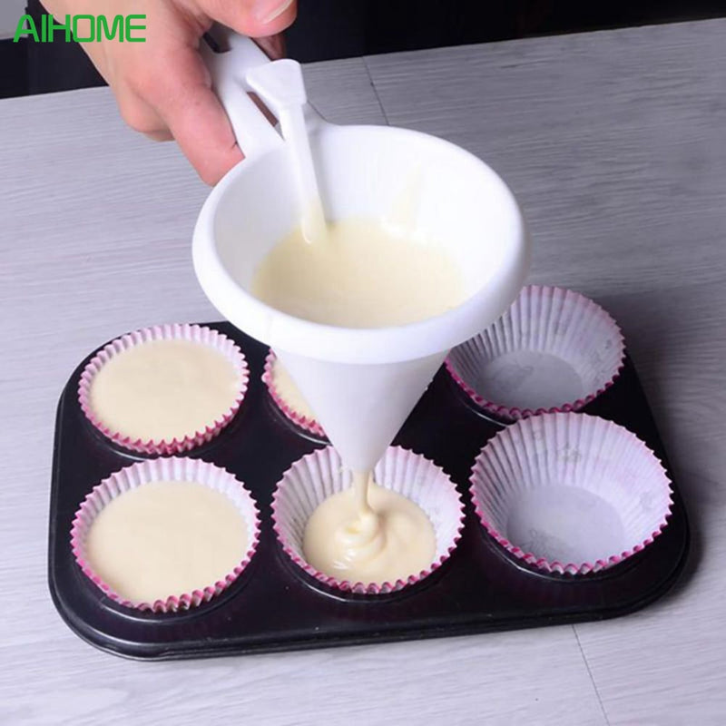 Adjustable Icing Candy Kitchen Funnel Chocolate Pastry Batter Dispenser Cream Cookie Cupcake Pancake