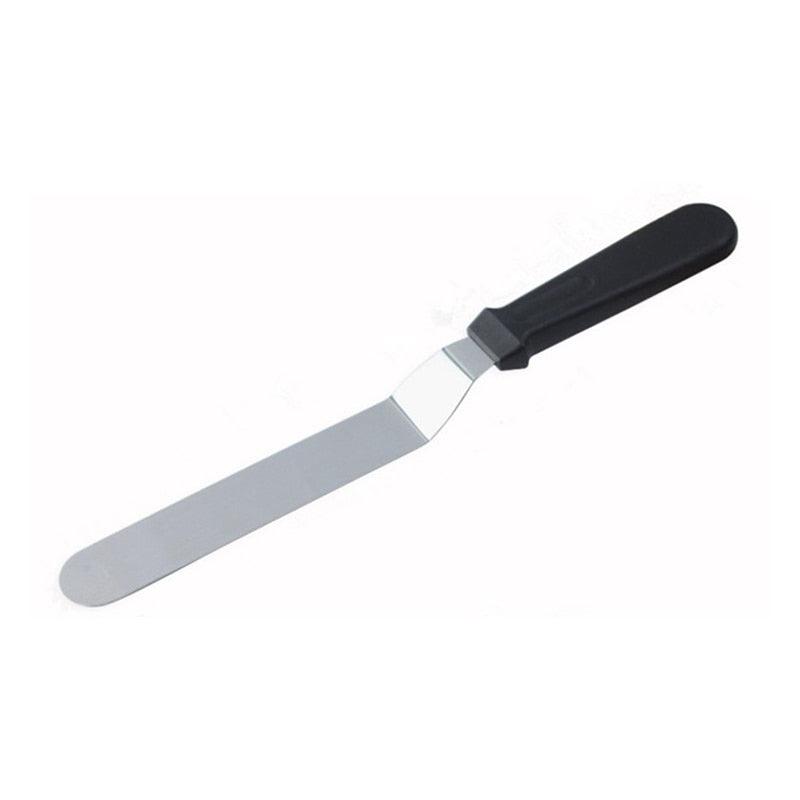 Angled Icing Spatula with Plastic Handle-Cake Decorating Tools 6',8',10' Stainless Steel Cake