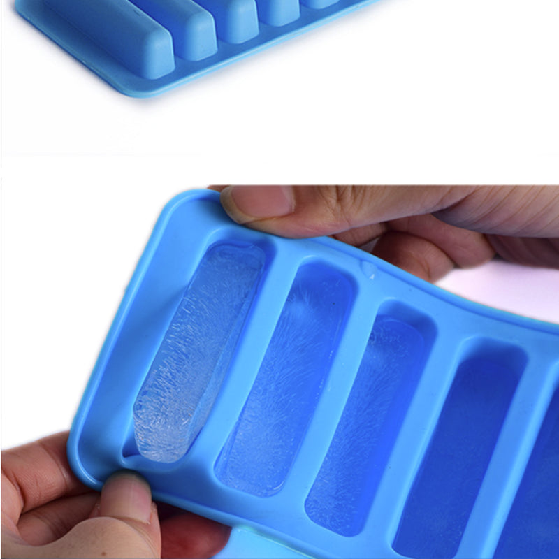 10 Holes Finger Shaped Silicon Cookies Chocolate Jelly Candy Cake Bakeware Mold Pastry Bar