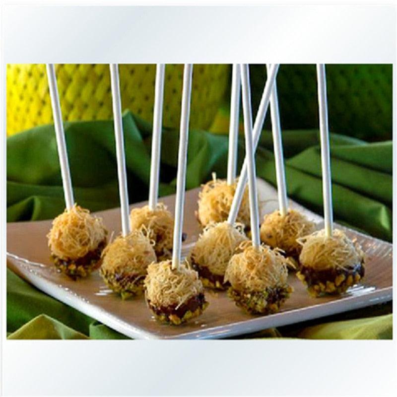 100pcs/Set Lollipop Sticks DIY Cake Plastic Lolly Candy Chocolate  Modelling Dessert Cake