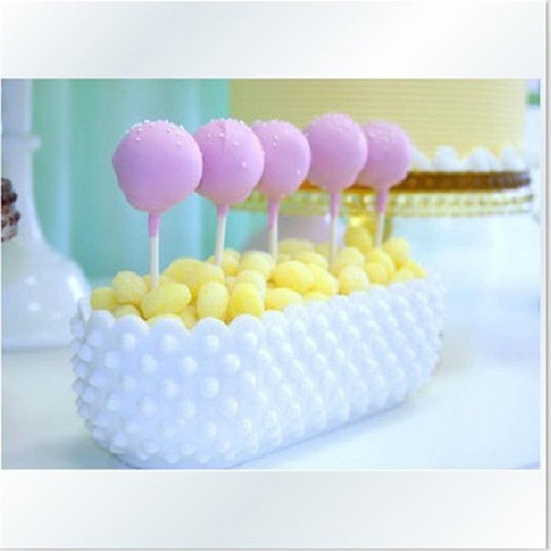 100pcs/Set Lollipop Sticks DIY Cake Plastic Lolly Candy Chocolate  Modelling Dessert Cake