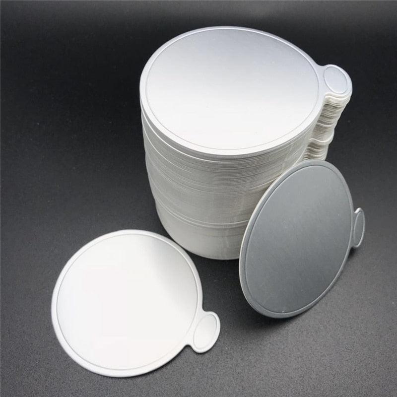 100pcs/Set Round Cake Silver Paper Mousse Cake Boards Dessert Displays Tray Birthday Cake