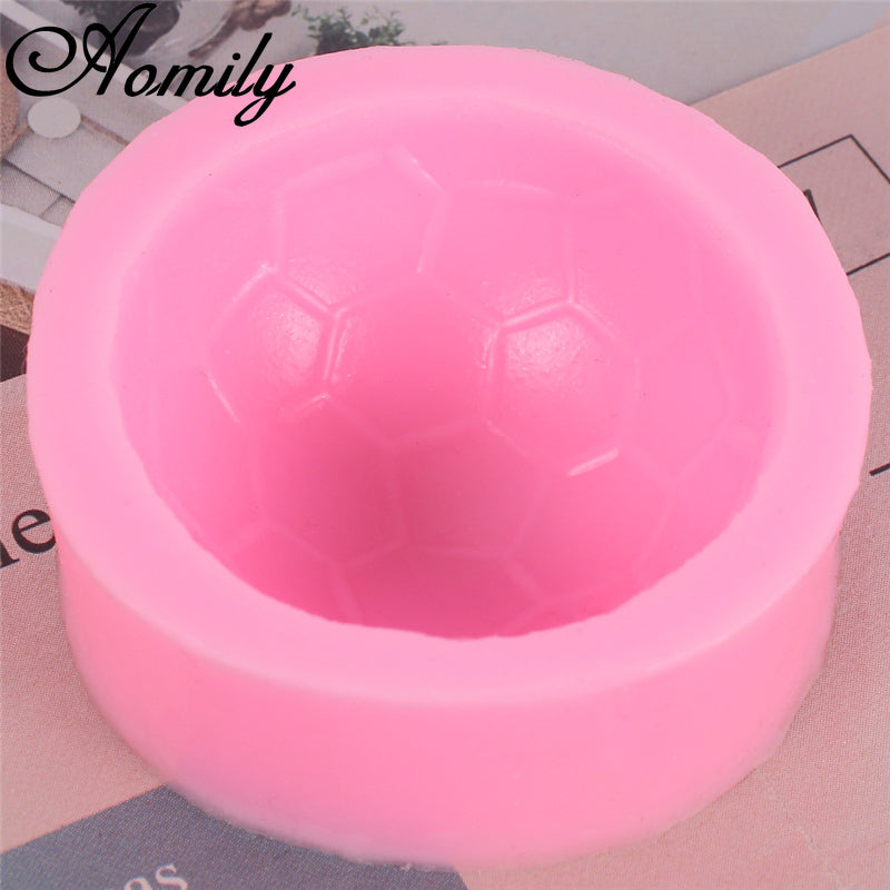 Football Cake Silicone Molds Soccer Party Fondant Cake Chocolate Candy Mold Resin