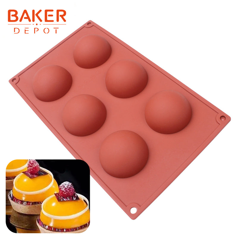 BAKER DEPOT silicone mold for chocolate baking round silicone cake pastry bakeware form pudding
