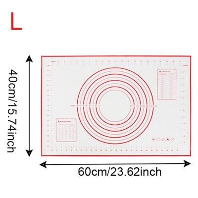 BAKINGCHEF Silicone Baking Mat Pizza Dough Maker Pastry Kitchen Gadgets Cooking Tools Utensils
