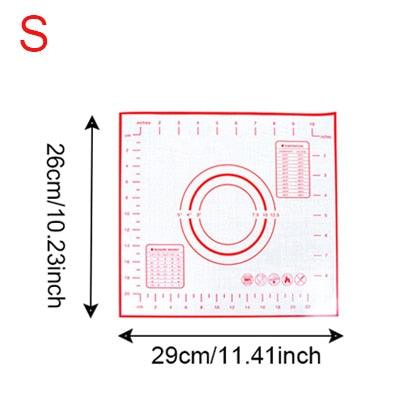 BAKINGCHEF Silicone Baking Mat Pizza Dough Maker Pastry Kitchen Gadgets Cooking Tools Utensils
