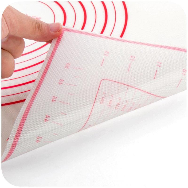BAKINGCHEF Silicone Baking Mat Pizza Dough Maker Pastry Kitchen Gadgets Cooking Tools Utensils