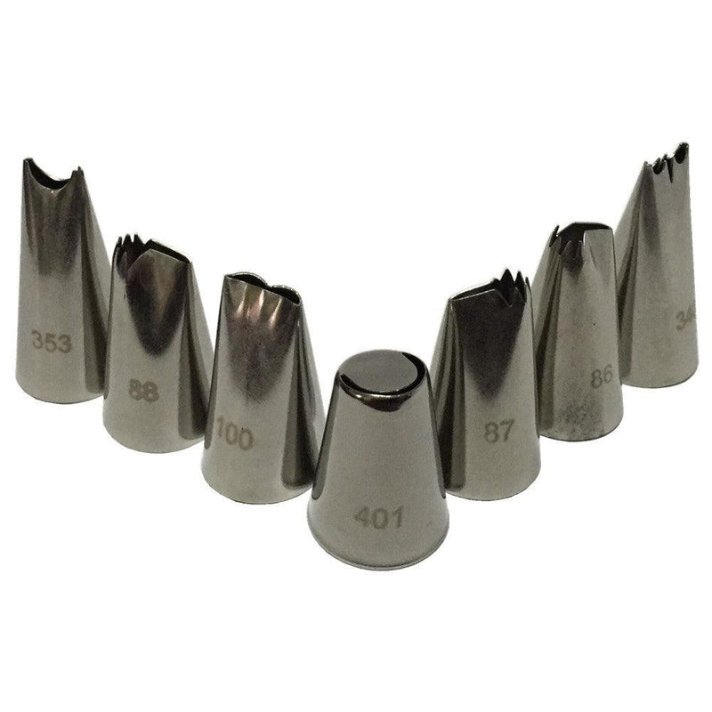 Baking tools 7pcs Sawtooth nozzles Set Creative Cream Tips Icing Piping Nozzle Pastry Tips Sugar