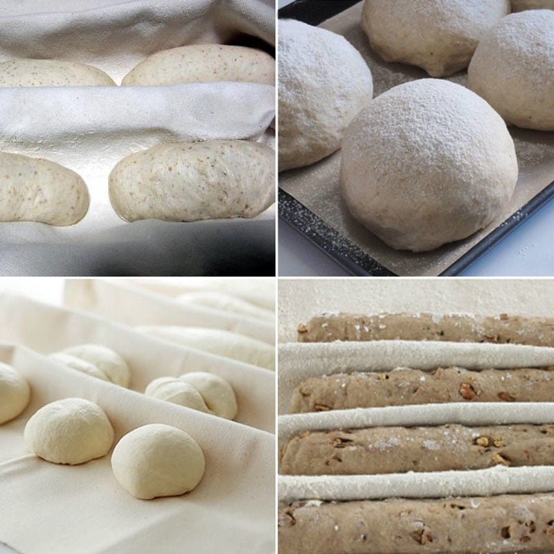 Bread Fermented Cloth Linen Flax Baguette Mat 1Pcs Baking Accessories Linen Flax Baking