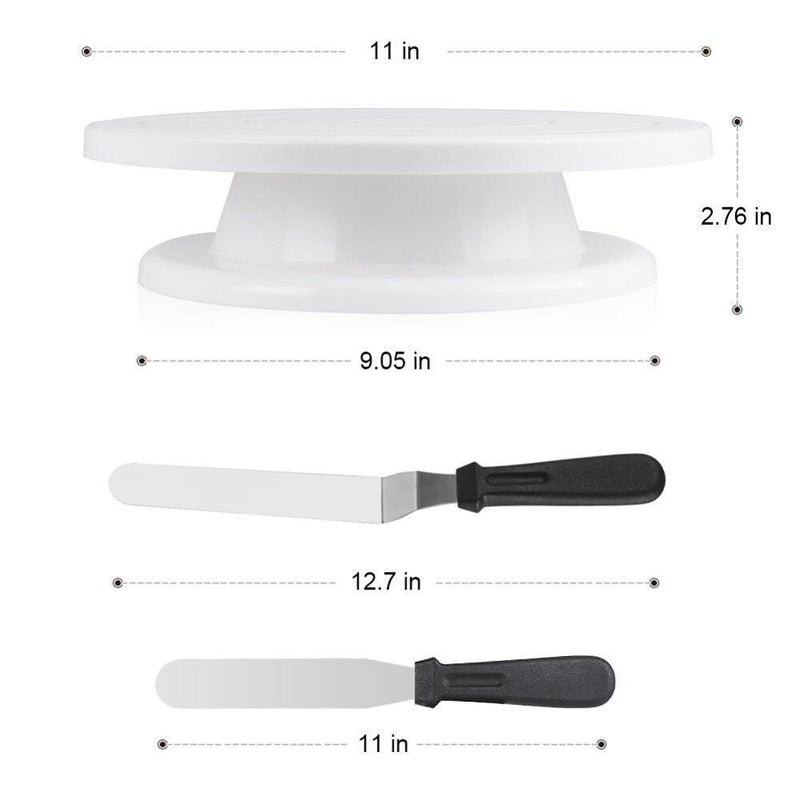 Cake Decorating Kits Set with Cake Turntable /Piping Tip /Icing Spatula/Piping Bag Fondant Tool