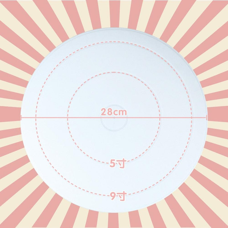 Cake Swivel Plate Revolving Decoration Stand Platform Turntable 28cm Round Rotating Cake Swivel