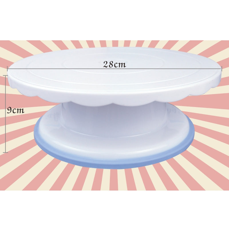 Cake Swivel Plate Revolving Decoration Stand Platform Turntable 28cm Round Rotating Cake Swivel