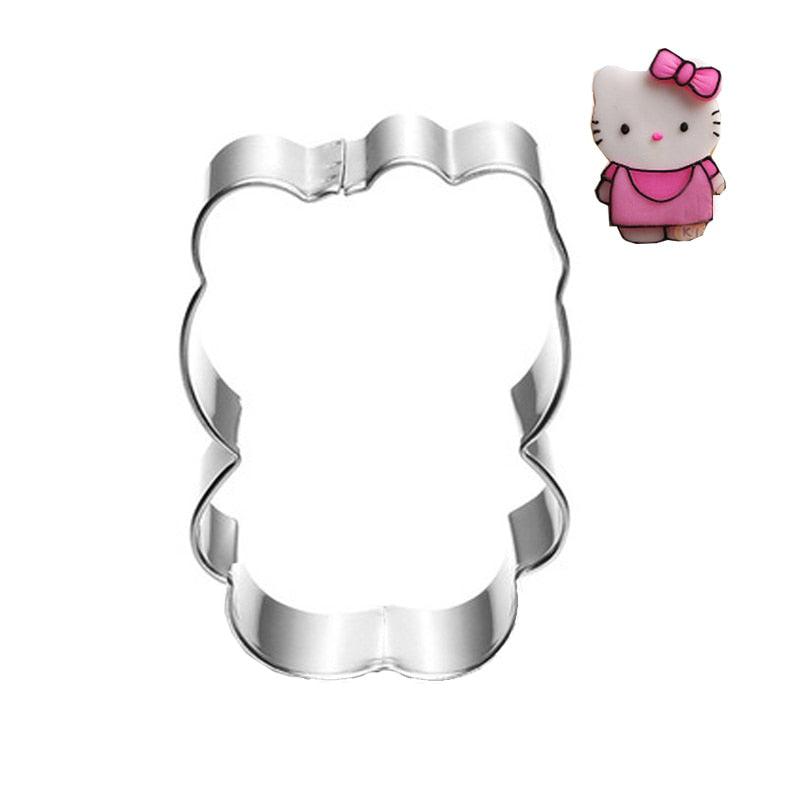 Christmas Cartoon Cat Magic Wand Cookie Cutter Stainless Steel Biscuit Mold Cookie Cookie Stamp