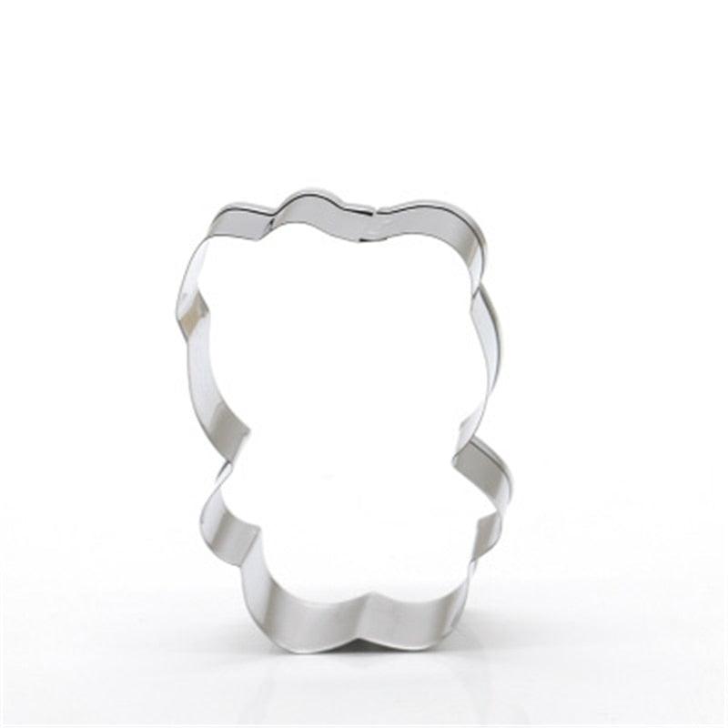 Christmas Cartoon Cat Magic Wand Cookie Cutter Stainless Steel Biscuit Mold Cookie Cookie Stamp