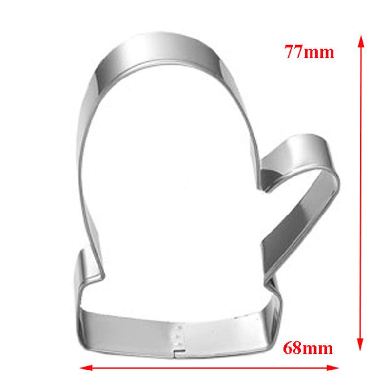 Christmas gloves Cookie Tools Cake Stencil Kitchen Cupcake Decoration Template Mold Cookie Coffee