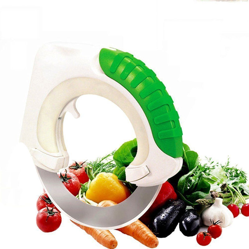 Circular Rolling Knife Multi-Purpose Cutting Tool with Ergonomic Design Meat Salad Pizza