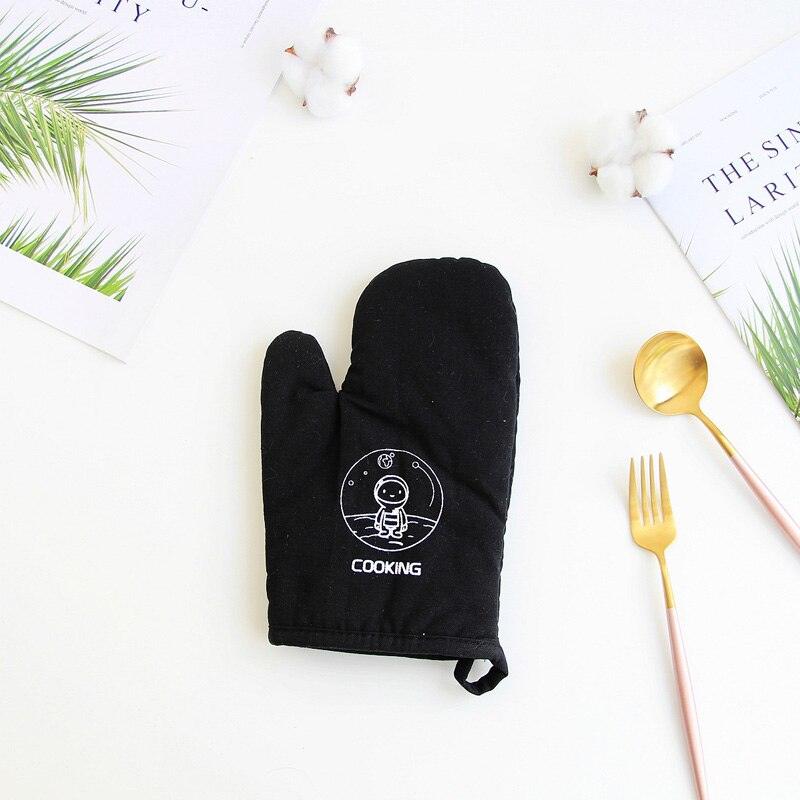Cotton Oven Glove 1 Pcs Non-slip Glove BBQ Grill Glove Nice Kitchen Cooking Heatproof Mitten