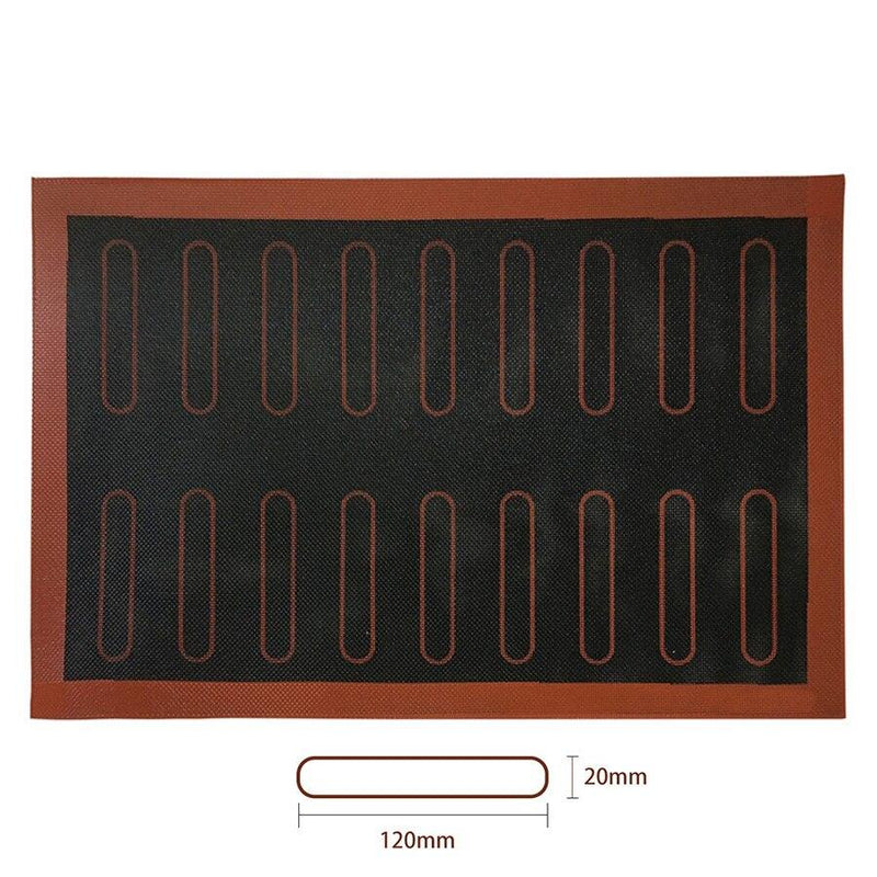 Creacate 4.7 inch and 2.36 inch Eclair Baking , Eclair 18 and 44 Cavity Non-Stick Lady finger