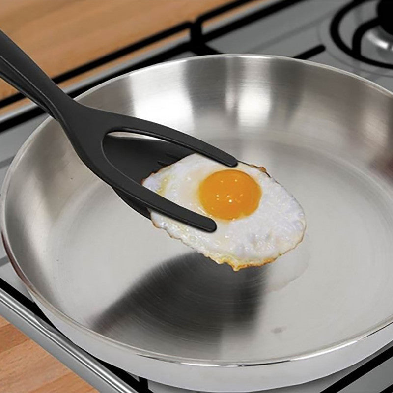 Egg Pie Servers+Tweezers 2IN1 Flip Pancake Baking Cooking Shovel