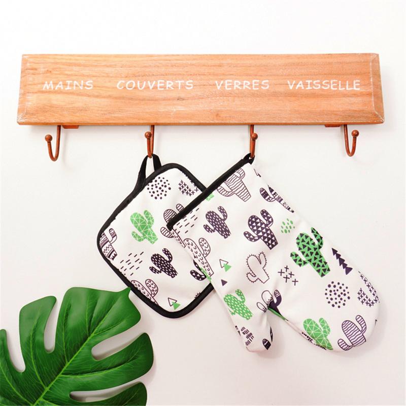 Cute Cotton Fashion Cactus Flamingo Kitchen Insulated Pad Cooking Microwave Baking BBQ Oven
