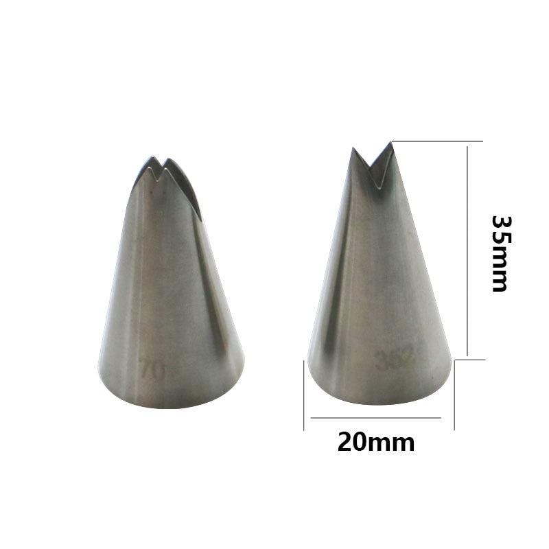 13PCS/Set Russian Icing Piping Tips 1 Pcs Silicone Bag 2 Coupler Leaf Nozzles Brush Cupcake