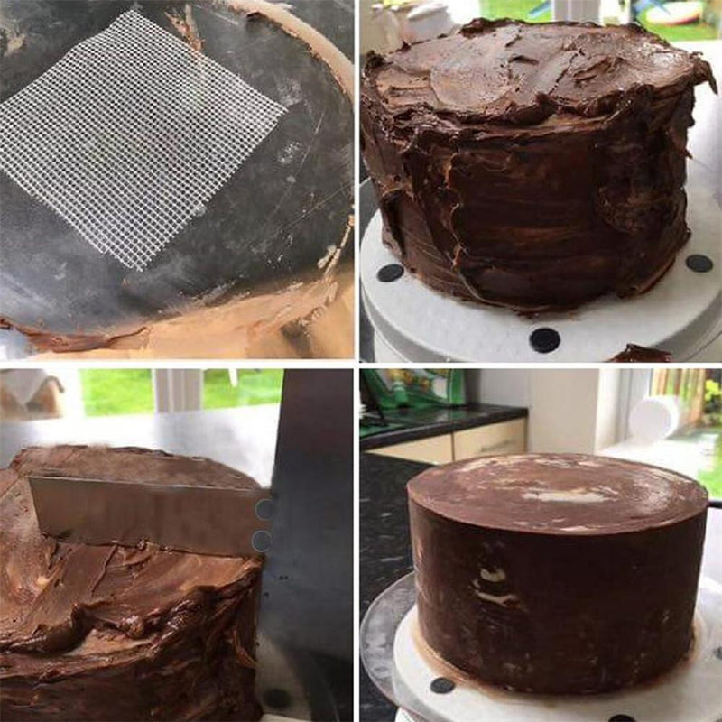 Height Adjustable Stainless Steel Scraper Butter Fondant Cake Flattener Cake Surface