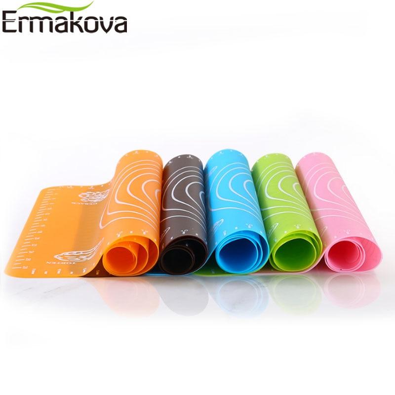 ERMAKOVA Non-Stick Silicone Baking Mat Dough Rolling Mat Heat Resistant Pad Pastry Board Silicone