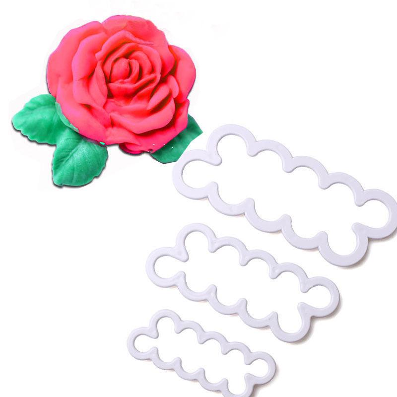 Rose Fondant Icing Tool Decor Mould Sugarcraft Tools Bakeware Sets Cake Decorating