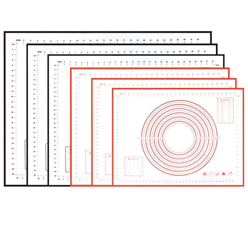 Extra Large 32"x24" Silicone Baking Mat - Non-Stick Non-Skid Pastry Mat with Measurements by Leeseph