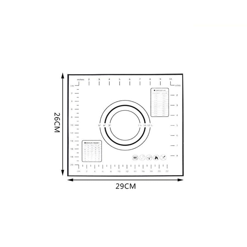 Extra Large 32"x24" Silicone Baking Mat - Non-Stick Non-Skid Pastry Mat with Measurements by Leeseph