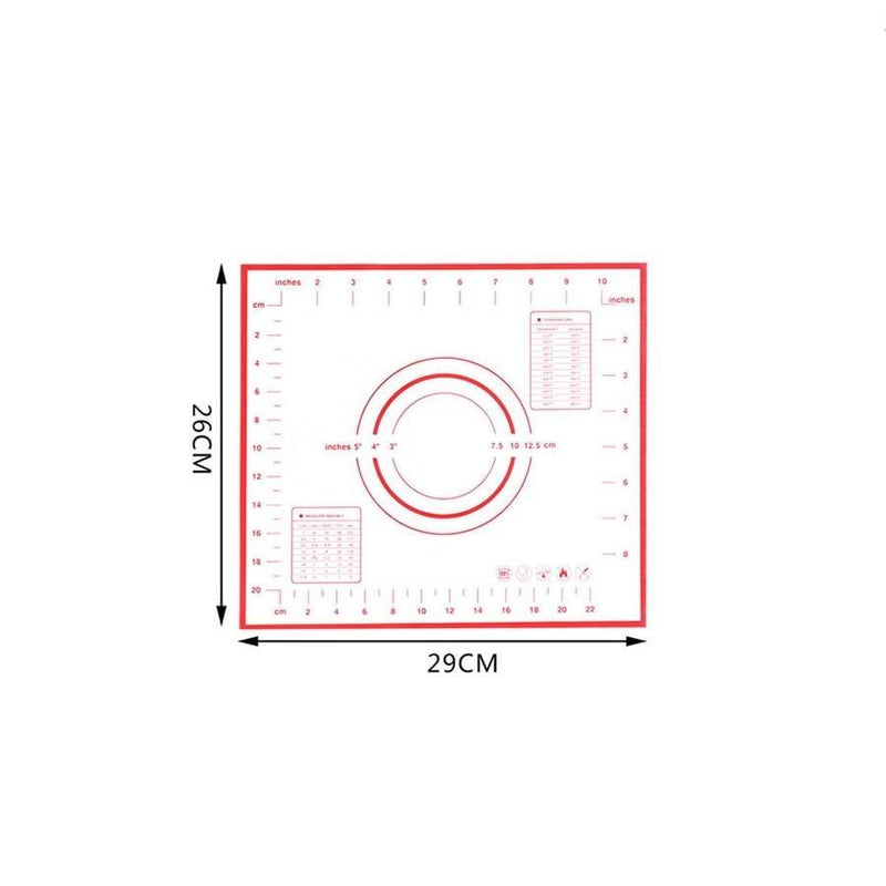 Extra Large 32"x24" Silicone Baking Mat - Non-Stick Non-Skid Pastry Mat with Measurements by Leeseph