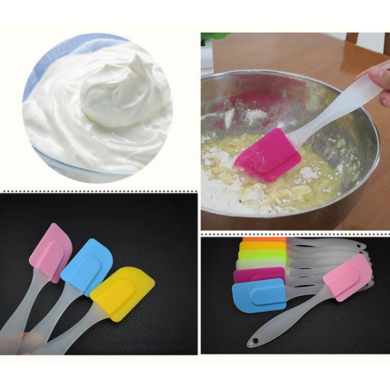 Food Grade Kitchen Gadgets Cooking Baking Tools Pastry Scraper Non-stick Silicone Butter Cream