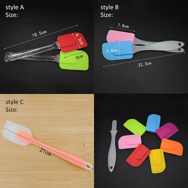 Food Grade Kitchen Gadgets Cooking Baking Tools Pastry Scraper Non-stick Silicone Butter Cream