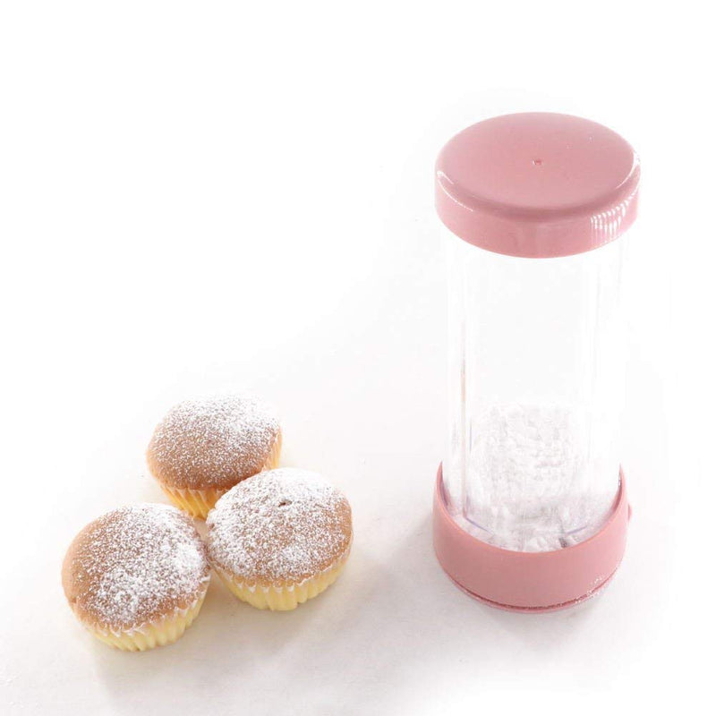 Food Grade Plastic Icing Sugar Dispenser with Lid Chocolate Coffee Cocoa Powder Sugar Shaker