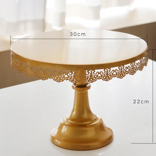 Gold Round Cupcake Stands Metal Dessert Display Cake Plate Cupcake Display Rack Bakeware