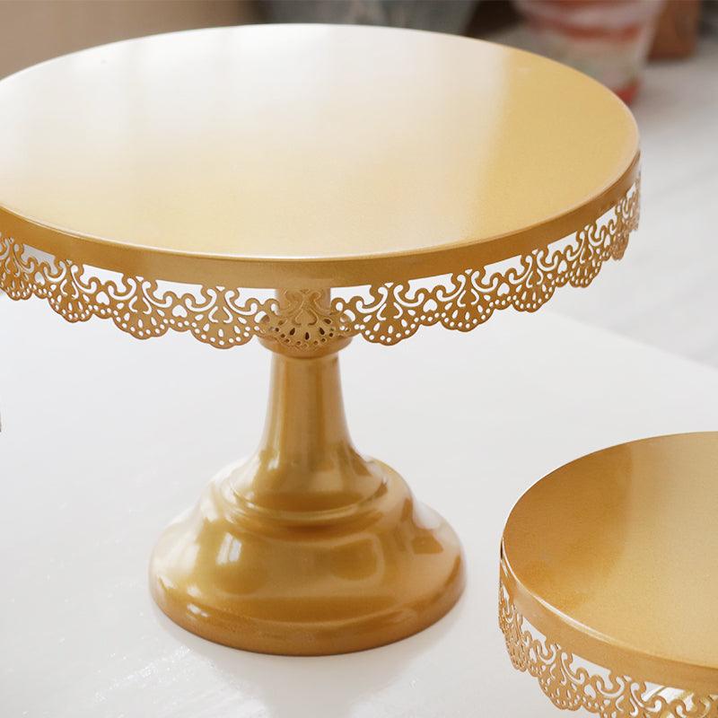 Gold Round Cupcake Stands Metal Dessert Display Cake Plate Cupcake Display Rack Bakeware