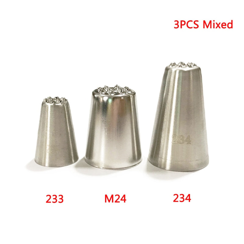 Grass Cream Icing Nozzles Stainless Steel Pastry Decoration Cupcake Head Cake Decorating Tools