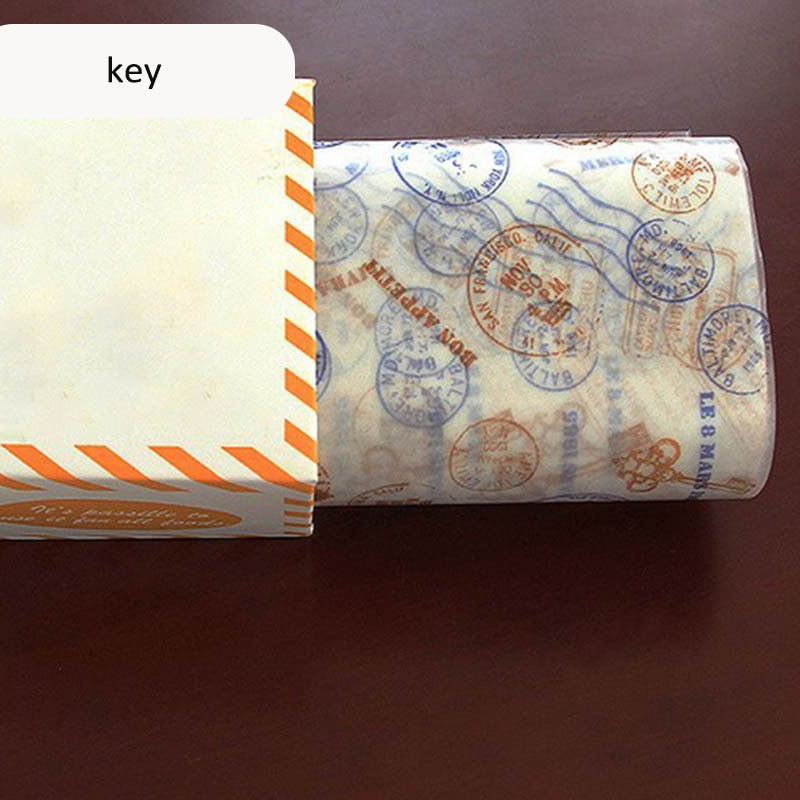 50Pcs Wax Paper Food Wrappers Food Grade Grease Paper Baking Tools Bread Burger Fries Package Paper