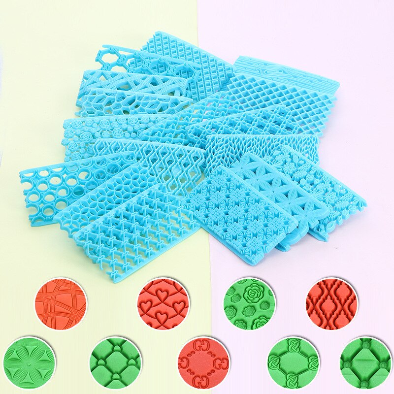 16 Styles Fondant Cake Pastry Art Icing Embossing Biscuit Cutter Mould Cake Decorating Supplies