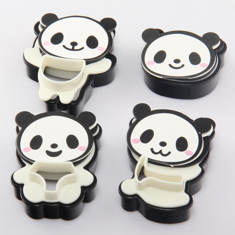 Hand Cartoon Panda Cookies Cutter Stamp Rvs Biscuit Mould Set Baking Tools Cutter Tools Cake