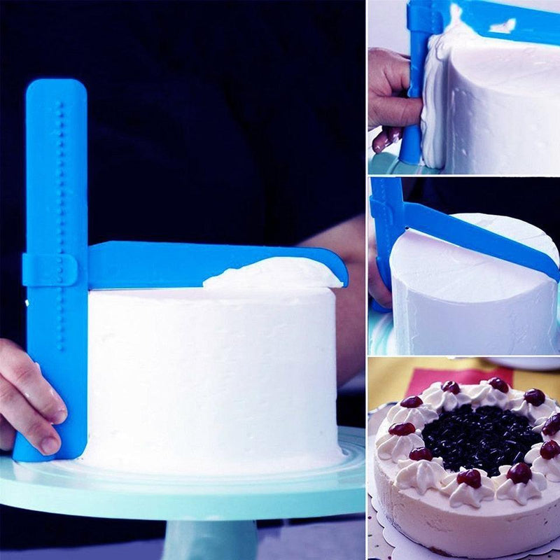 Cake Edge Smoother Scraper Cream Decorating Tools Adjustable Fondant Spatulas Diy Food Grade
